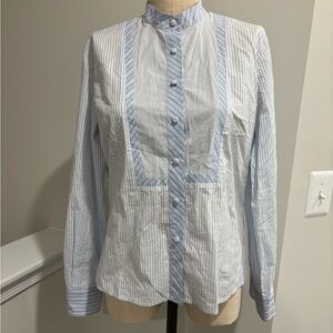 Faconnable Women’s Light Blue Striped Shirt